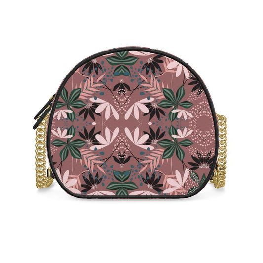 Pastel pink box leather bag