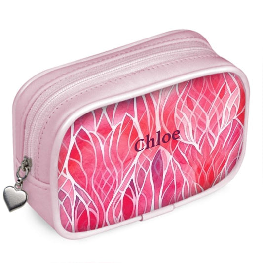 Personalised Gift Pouch Purse Abstract pink